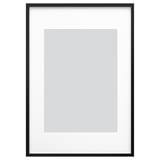 RÖDALM picture frame, black, holds favorite photos securely, modern design.