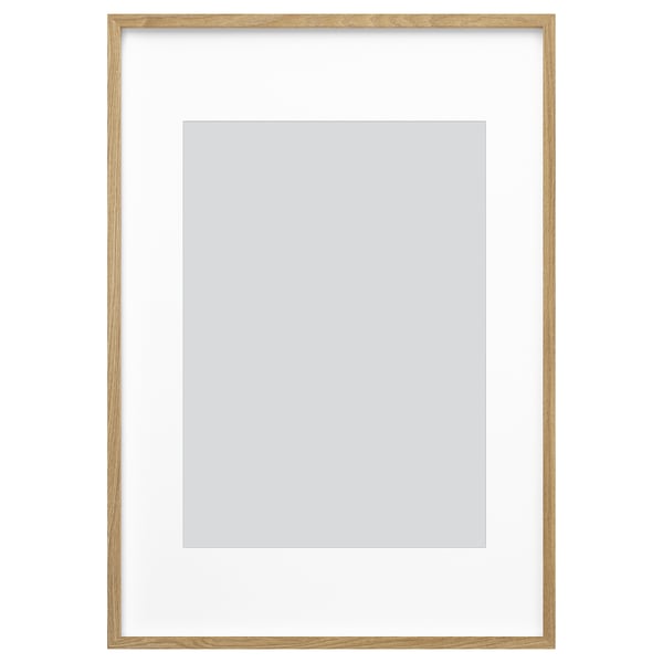 Blank frame in light wood, square shape, minimalist design. Display art or photos simply.