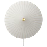 RORKULT wall lamp, white, opal glass shade, parasol design.