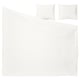 RUNDHAGTORN white bedding set: duvet, 2 pillows. Crisp, clean, simple design.