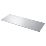 SÄLJAN silver rectangular worktop. Sleek, modern design with laminate finish.