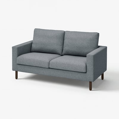 SALTSJÖBADEN sofa, grey, soft & supportive, clean design, wooden legs.