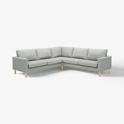 SALTSJÖBADEN Cover for corner sofa, 4-seat, Tonerud grey
