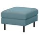 SALTSJÖBADEN Footstool, Fridtuna dark grey-blue