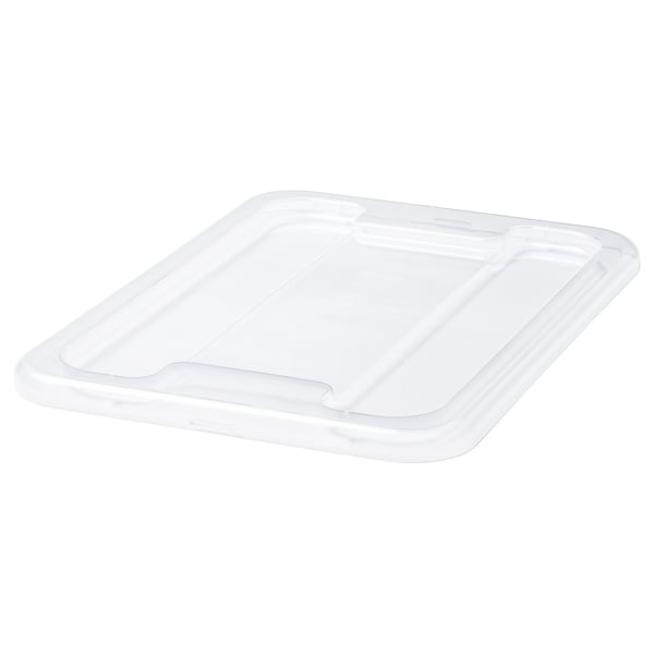 A clear plastic lid, SAMLA brand, designed for 5-liter boxes, with a secure click lock to keep contents clean and dust-free.