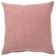 SANDTRAV red/white cotton cushion, square with zipper, textured.