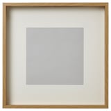 SANNAHED wooden photo frame, light brown, square shape, with front plastic protection.