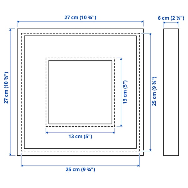 Illustration with measurements for the product: SANNAHED.