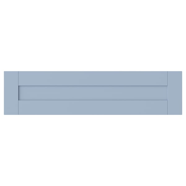 SANNIDAL blue drawer front, sleek, rectangular, fiberboard, particleboard, smooth foil finish, modern traditional design.