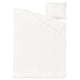 SCHERSMIN duvet set - white, soft organic cotton, simple design.