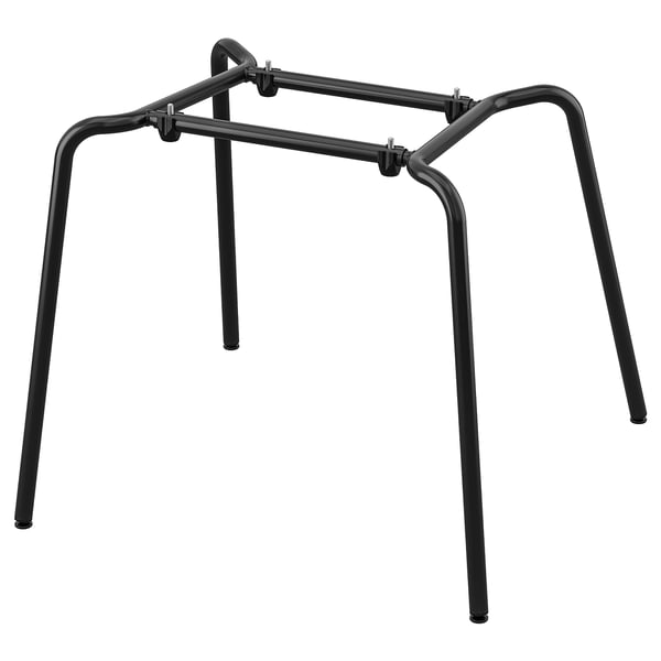 SEFAST black metal chair frame; sleek, durable, designed for pairing with various seat shells.