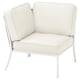 SEGERÖN outdoor chair, white, with backrest, cushioned seat, clean, minimalist design.