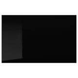 The SELSVIKEN black high-gloss rectangular panel is sleek and modern, designed for easy cleaning with durable materials.