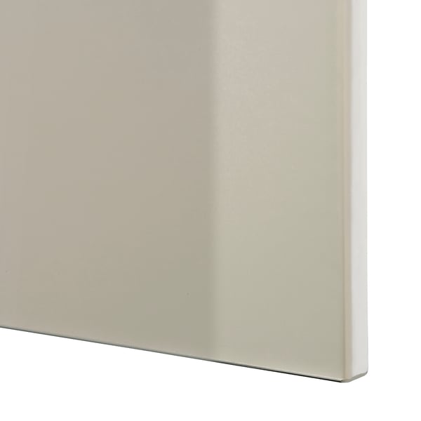Close-up of SELSVIKEN drawers smooth, high-gloss finish.