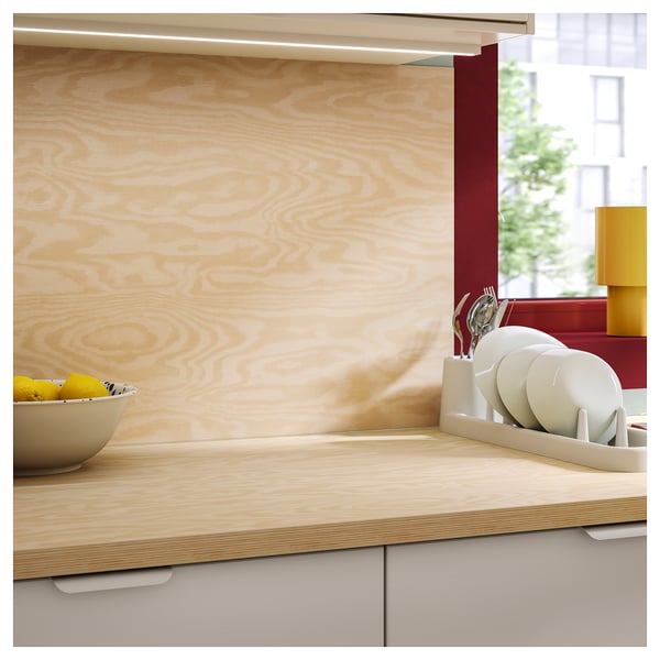 SIBBARP Custom made wall panel, plywood effect/laminate, 1 m²x1.3 cm