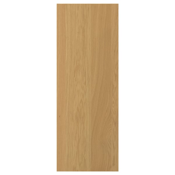 A rectangular wooden panel door in natural oak veneer with a smooth finish.