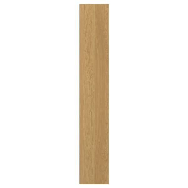 This image shows a light wooden panel from ikeas SINARP collection, made of oak veneer with a clear finish.