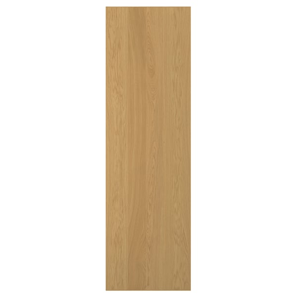 A SINARP wooden door in a natural oak color. It a rectangular shape with a solid wooden edge, giving it a durable and elegant design.