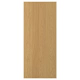 A SINARP light brown wooden door. Its made of oak veneer with a solid oak edge, featuring a sleek rectangular design.