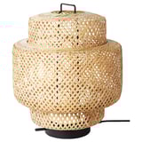 SINNERLIG lamp: bamboo shade, warm glow, usb portable.