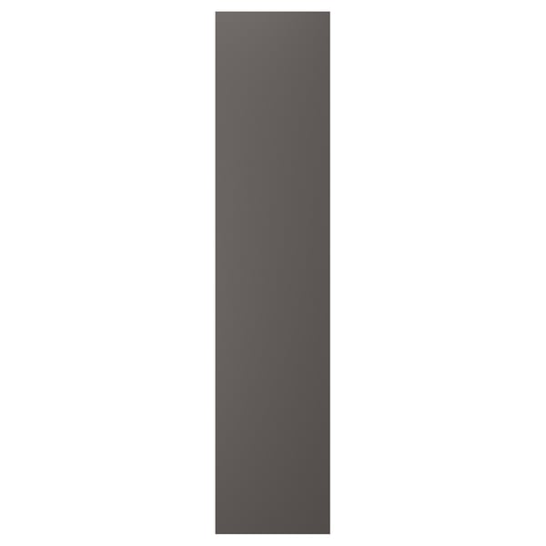 Gray rectangular door from SKATVAL series, made of particleboard, simple design.