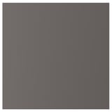 Gray SKATVAL storage door, simple design, rectangular shape, made from particleboard.