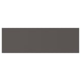 Rectangular, dark gray, flat platsa door made of particleboard and plastic edging, fitting neatly within any decor.