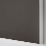 Close-up of sleek, dark cabinet door, showcasing smooth finish and clean design.