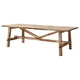 SKOGSTA table: light brown acacia wood, rectangular, sturdy x-leg design.