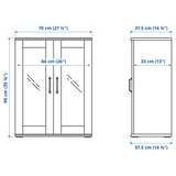 Illustration with measurements for the product: SKRUVBY.