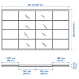 Illustration with measurements for the product: SKYTTA.