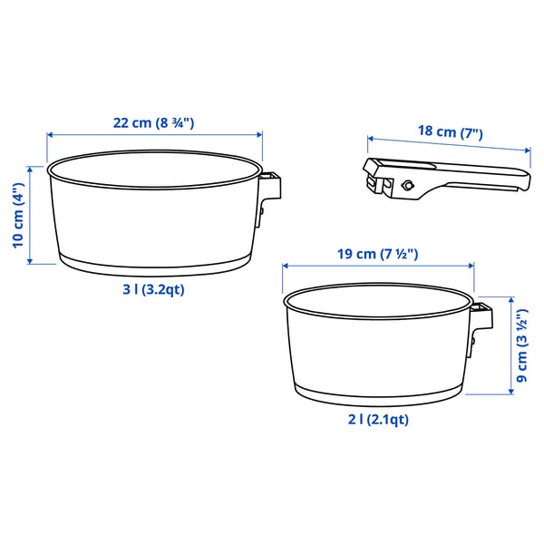 Illustration with measurements for the product: SLÄTROCKA.