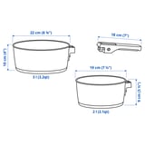 Illustration with measurements for the product: SLÄTROCKA.