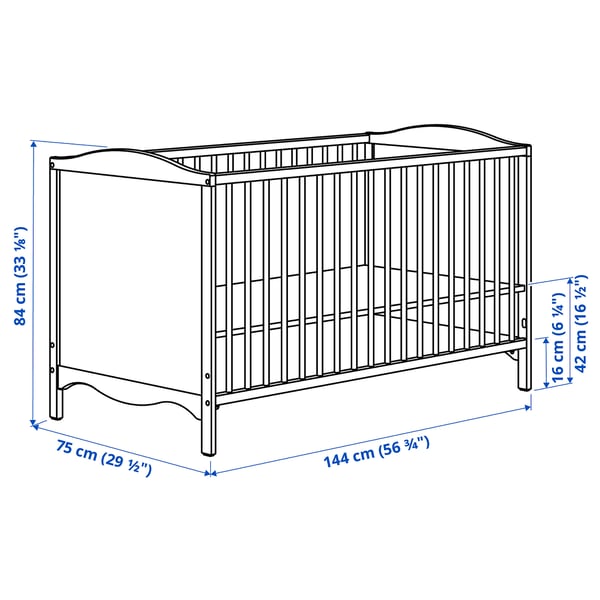 Illustration with measurements for the product: SMÅGÖRA.
