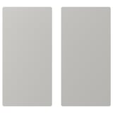 Two gray rectangular panels, likely doors for SMÅSTAD storage, featuring soft rounded edges and a simple, modern design.
