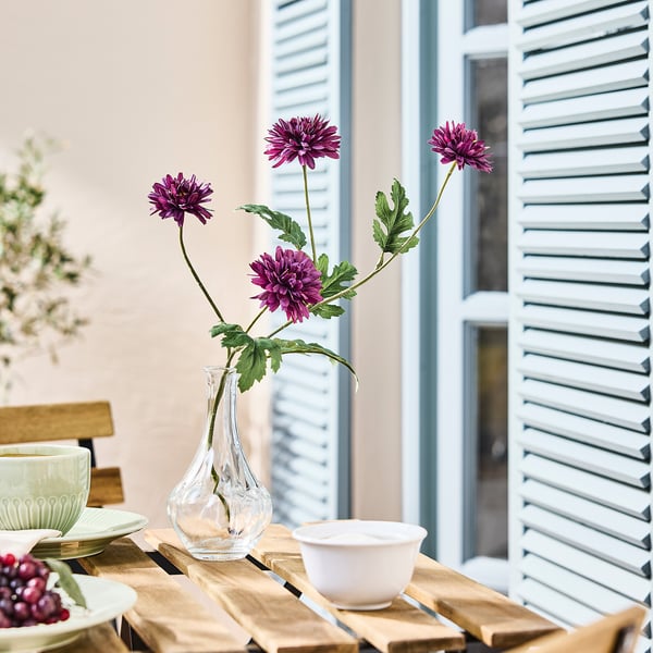 SMYCKA Artificial flower, in/outdoor Chrysanthemums/lilac, 71 cm