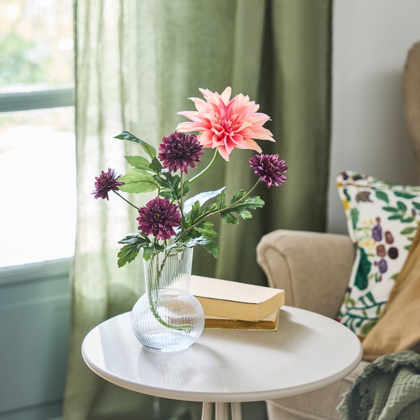 SMYCKA Artificial flower, in/outdoor Chrysanthemums/lilac, 71 cm