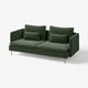 SÖDERHAMN 3-seat sofa, Johanneshov dark green