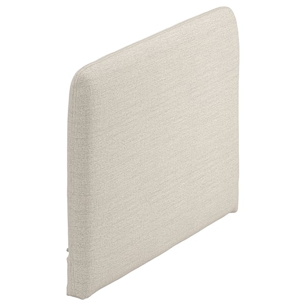 SÖDERHAMN headboard, beige, rectangular, modern, upholstered, cozy.