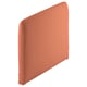 An orange SÖDERHAMN headboard in a rectangular shape with a ribbed design.