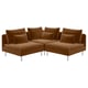 SÖDERHAMN Corner sofa, 3-seat, Alhamn dark yellow-brown