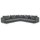 SÖDERHAMN Corner sofa, 6-seat, Johanneshov dark grey