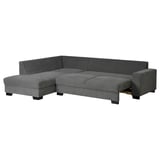 SÖRVALLEN modern charcoal corner sofa, clean lines, plush cushions.