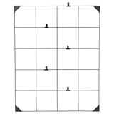 A SÖSDALA black steel memo board with epoxy coating clips, designed for organizing notes and displaying photos.