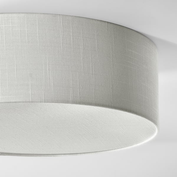 SPEGELROCKA Ceiling lamp, white textile, 44 cm