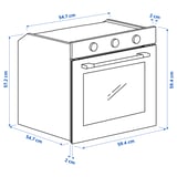 Illustration with measurements for the product: SPJUTBO.