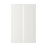 STENSUND 2-p door f corner base cabinet set, white, 25x80 cm
