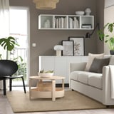 STOENSE Rug, low pile, beige, 170x240 cm