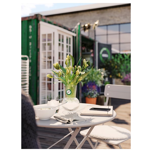 SUNDSÖ Chair, outdoor, grey