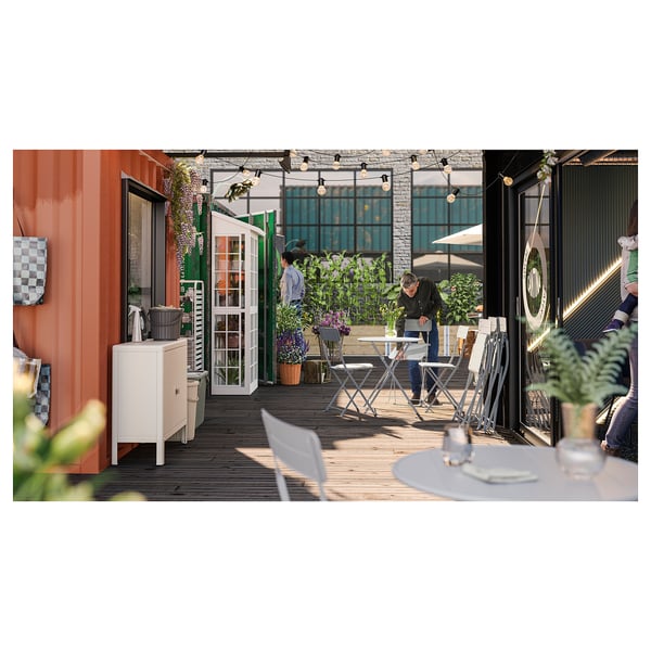 SUNDSÖ Chair, outdoor, grey